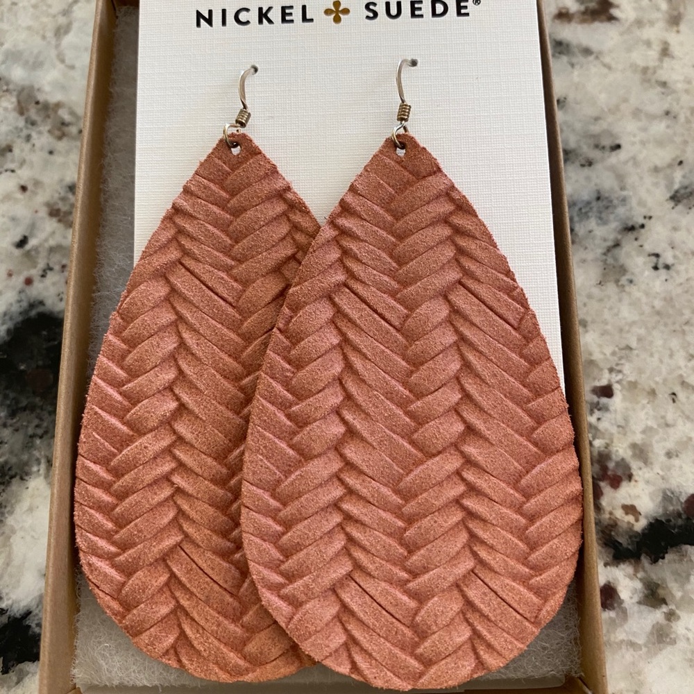 Nickel & Suede Earrings